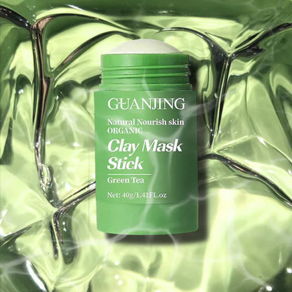 Piel limpia y suave en minutos 🍃 - Mascarilla facial de té verde 100% orgánica.
