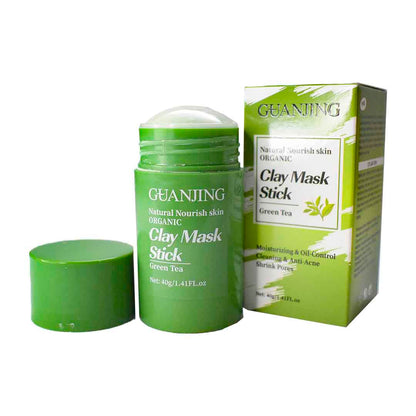 Piel limpia y suave en minutos 🍃 - Mascarilla facial de té verde 100% orgánica.